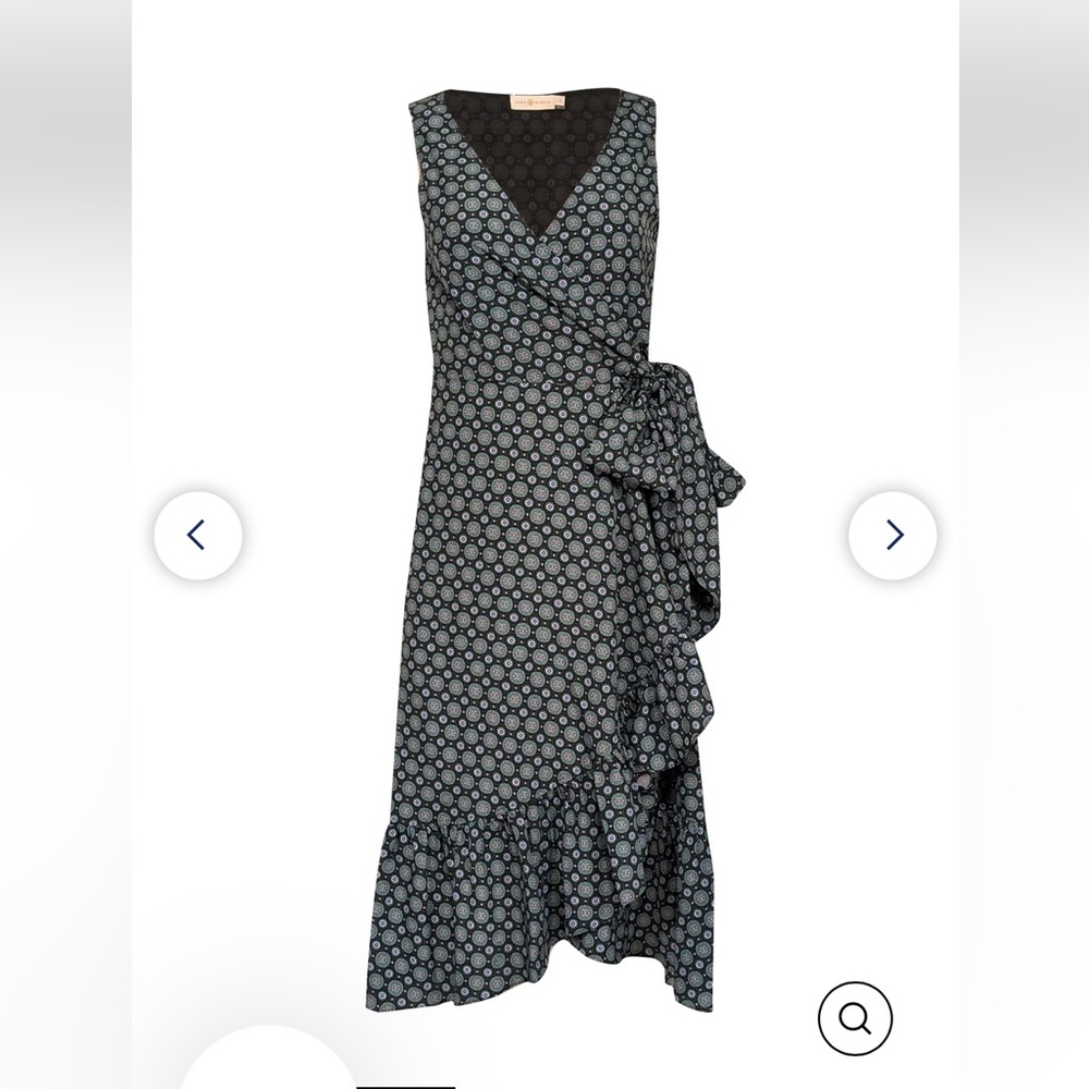 NWT Tory Birch Elegant Black Medallion Logo Patterned Dress size 6